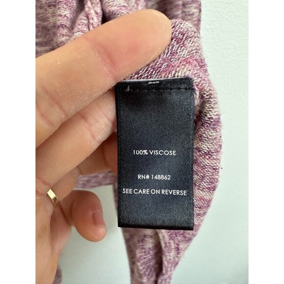 Torrid Women's Space-Dye Cardigan Drape Front Sweater Waterfall Beige Pink Sz 2X - Picture 5 of 7